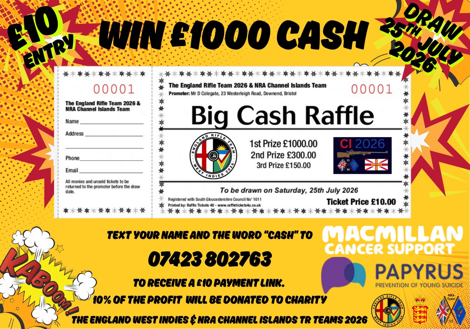 Big Cash Raffle – West Indies 2026