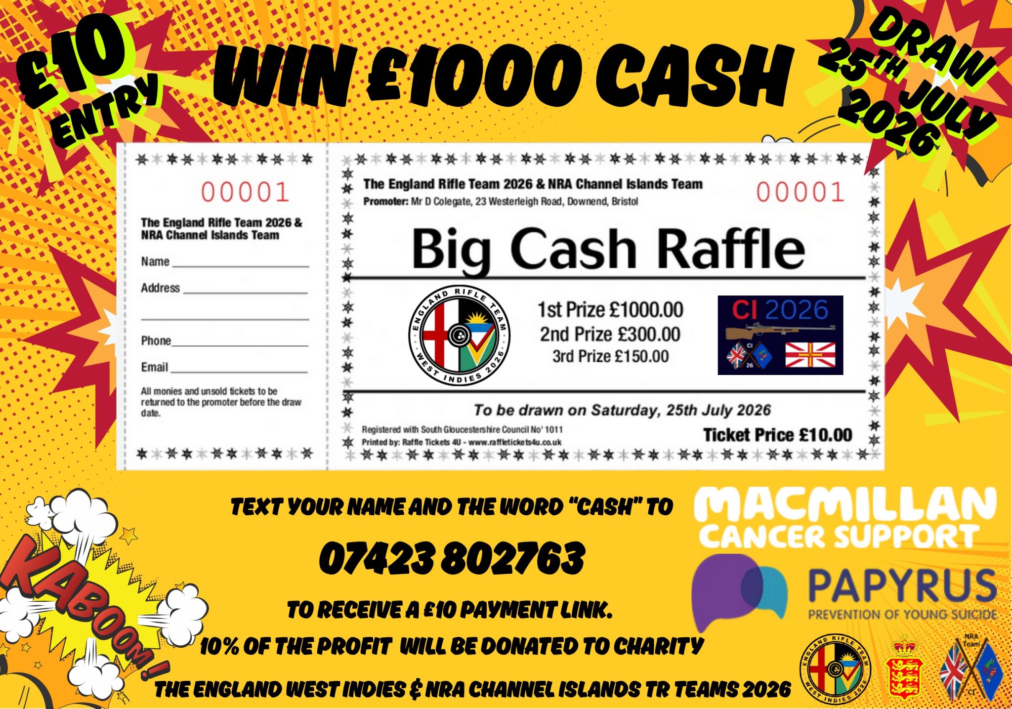 Big Cash Raffle – West Indies 2026